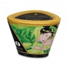 Bougie de massage naturelle au thé vert 170ml  - Shunga