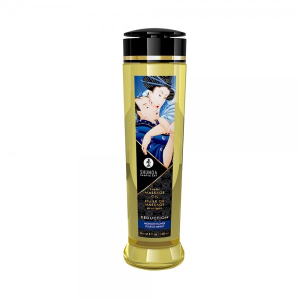 Huile de massage séduction fleurs de minuit aphrodisiaque 240ml  - Shunga