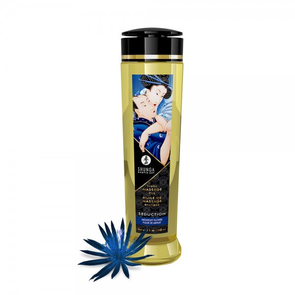 Huile de massage aphrodisiaque Romance fraise vin pétillant 240ml - Shunga