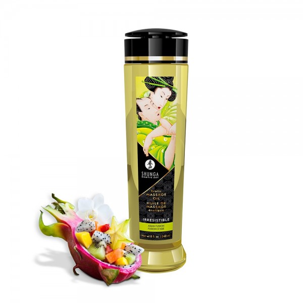 Huile de massage aphrodisiaque Fusion d'Asie 240ml - Shunga