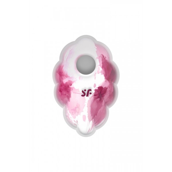 Stimulateur clitoridien par onde de pression sans contact et par vibration USB rose et blanc - Satisfyer
