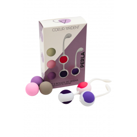 PERLA – Set de 6 Boules de Geisha Progressives - Coeur Ardent