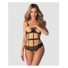 Body ouvert Euridia - Noir - Obsessive