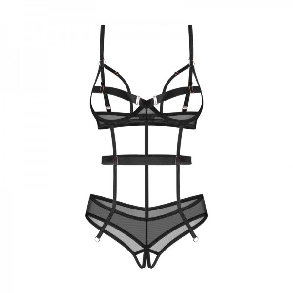 Body ouvert Euridia - Noir - Obsessive