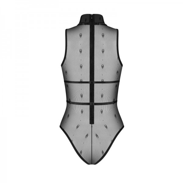 Body Anniverse special body et harnais Noirs - Obsessive