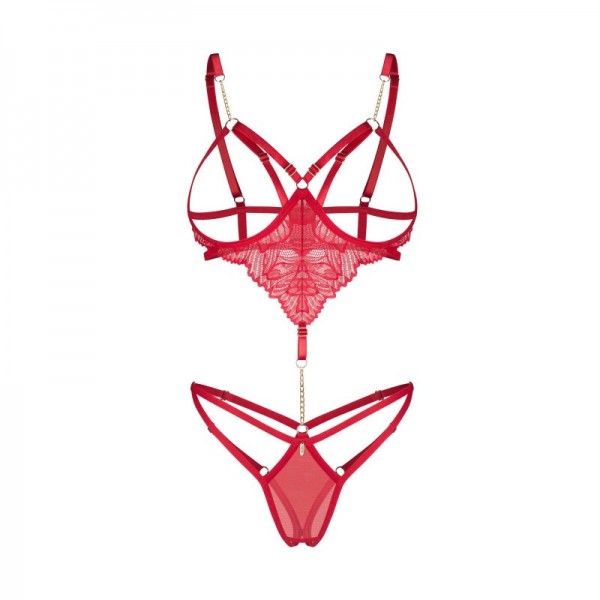 Body ouvert Rouge Matildea - Obsessive