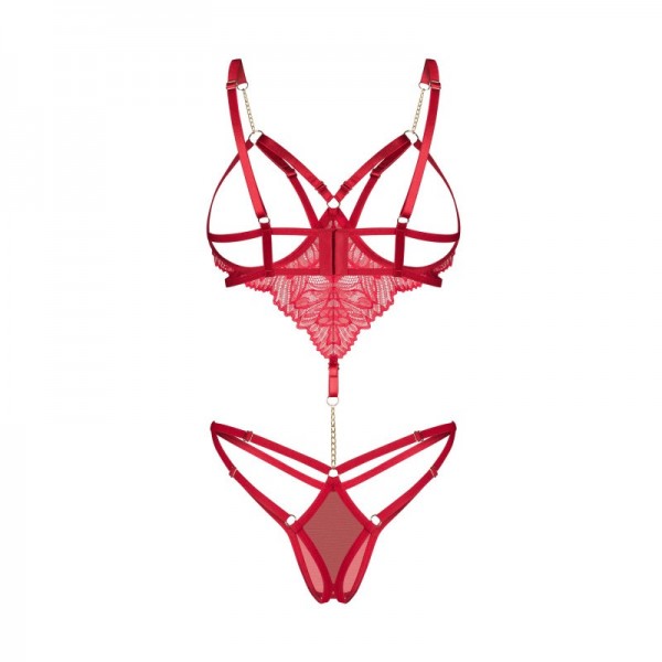 Body ouvert Rouge Matildea - Obsessive