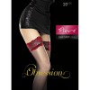 Nocturne Bas autofixant 20 DEN - Noir & Rouge