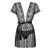 Peignoir chic et sensuel ALLURIA noir