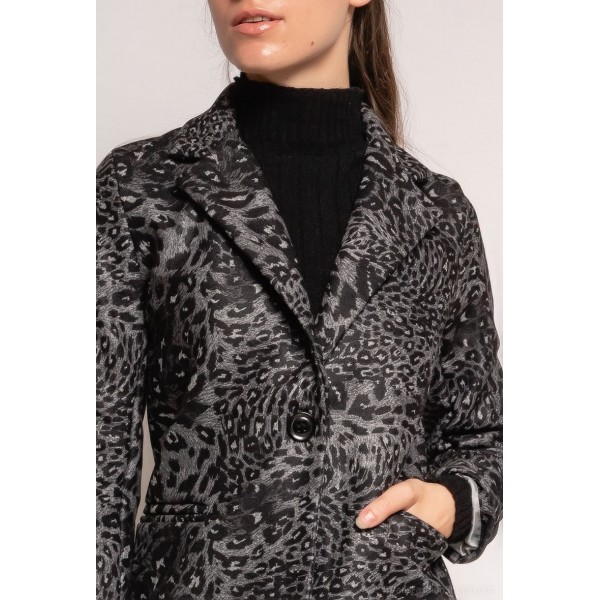 manteau imprimé leopard