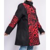 Manteau Rouge et noir  ou gris à motifs