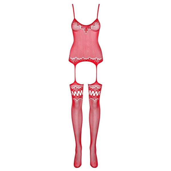 Bodystocking F214 rouge
