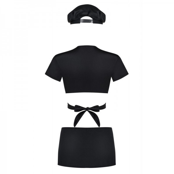 Police Costume 4 pcs - Noir