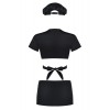 Police Costume 4 pcs - Noir