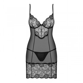 Nuisette & string noir ALLURIA