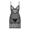 Nuisette & string noir ALLURIA