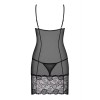 Nuisette & string noir ALLURIA