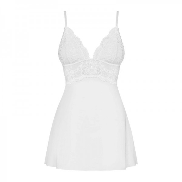 810 -  Babydoll - Blanc et string