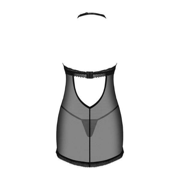 Nuisette noire et string  MEDILLA  -  Madonna Lingerie