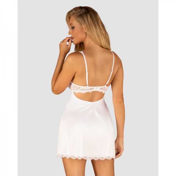 AMOR BLANCO nuisette blanche avec string