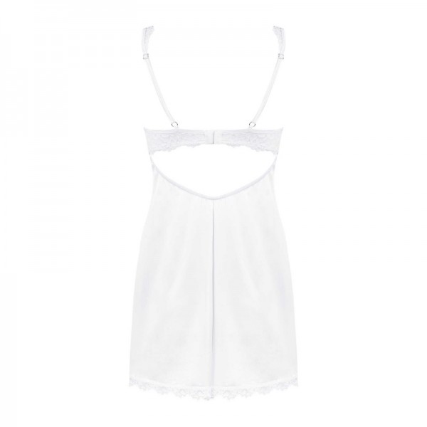 Nuisette et string blancs AMOR BLANCO  | Madonna Lingerie