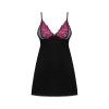 Nuisette noire Rosenty – Élégance florale et séduction affirmé
