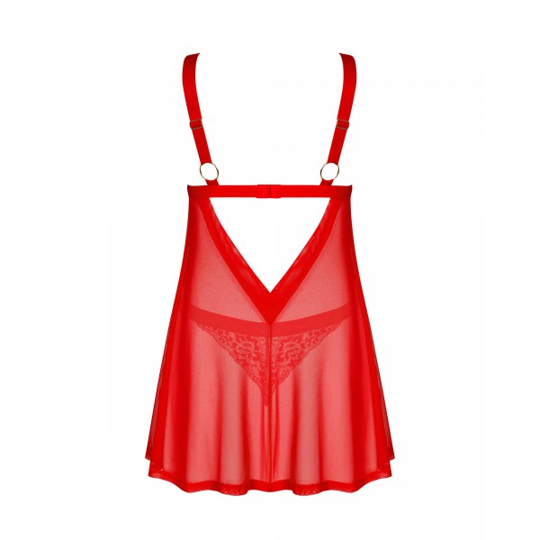 ELIANES babydoll rouge et string