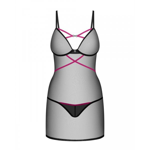 Nuisette et string NOVENES - Noir