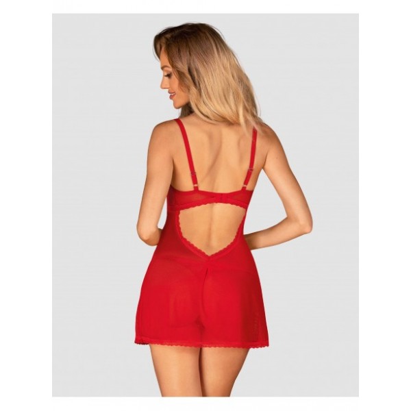 CHILISA  babydoll et string - Rouge