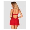 Babydoll rouge et string CHILISA