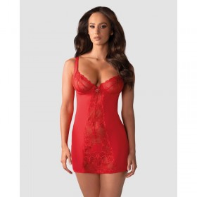 Nuisette rouge HEARTINA – Ensemble string | Madonna Lingerie