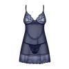 Nuisette et string  NIGHTLY BLUE- Bleu