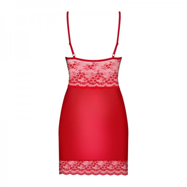 Nuisette et string rouge LOVICA  - Madonna Lingerie