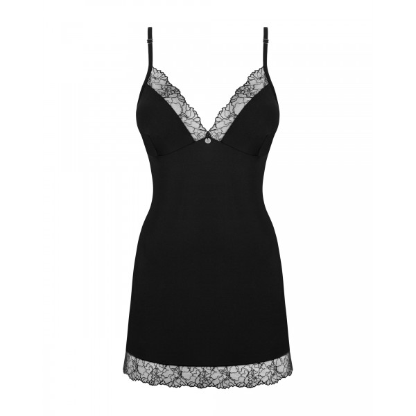 Nuisette et  string noir BELLA ROU   - Madonna Lingerie