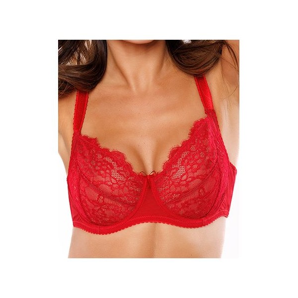 SCANDAL Soutien gorge à armatures rouge coquelicot