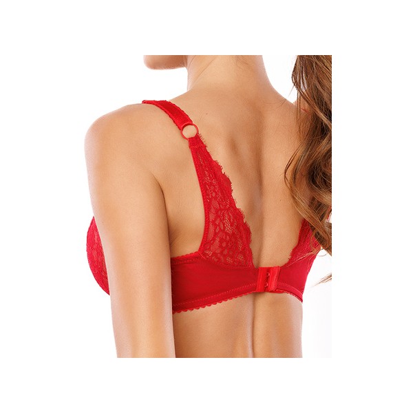 SCANDAL Soutien gorge à armatures rouge coquelicot