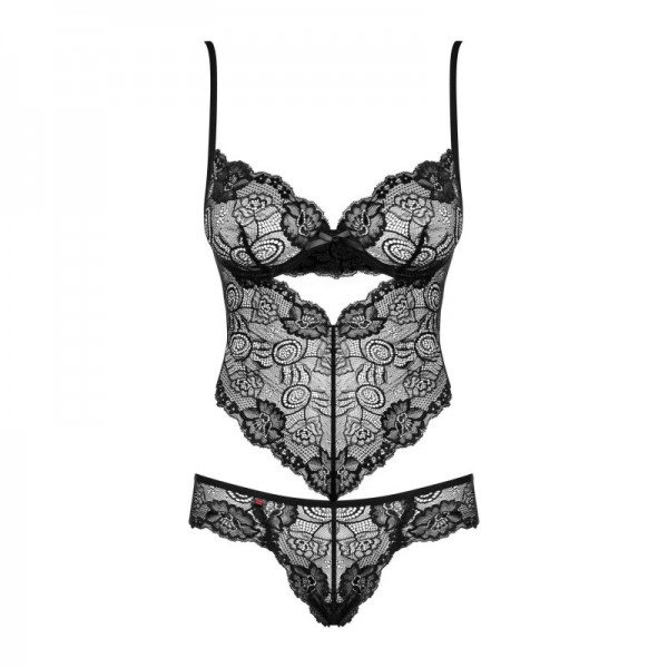 Body sensuel noir ALLURIA  - Obsessive