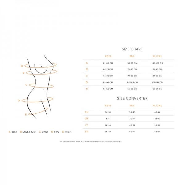 Body sensuel noir ALLURIA  - Obsessive