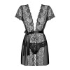 Peignoir chic et sensuel ALLURIA noir