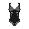 DONNA DREAM  body teddy ouvert noir