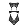 DONNA DREAM  body teddy ouvert noir