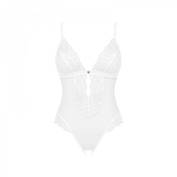 Body ouvert HEAVENELLY blanc  - Madonna Lingerie-