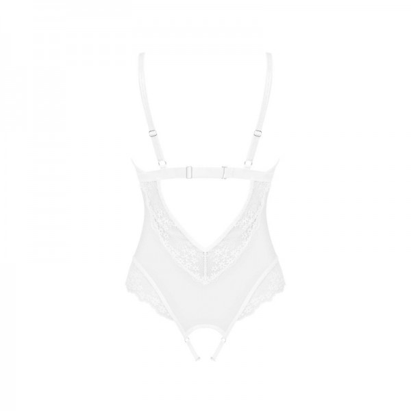 Body ouvert HEAVENELLY blanc  - Madonna Lingerie-