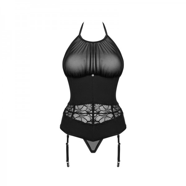 Guêpière et string SERAFIA - noire