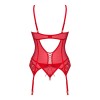 INGRIDIA corset et string - Rouge