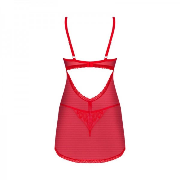 CHILISA  babydoll et string - Rouge