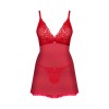 CHILISA  babydoll et string - Rouge