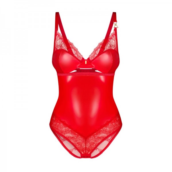 Body rouge et string ALIOSA - Obsessive