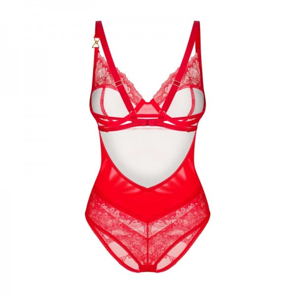 ALIOSA body rouge et string