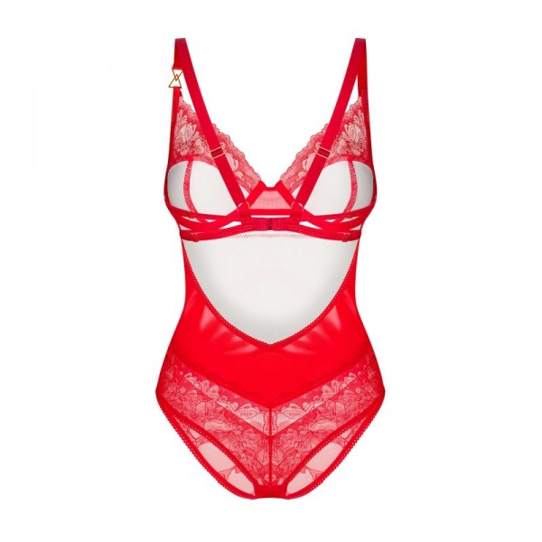 Body rouge et string ALIOSA - Obsessive